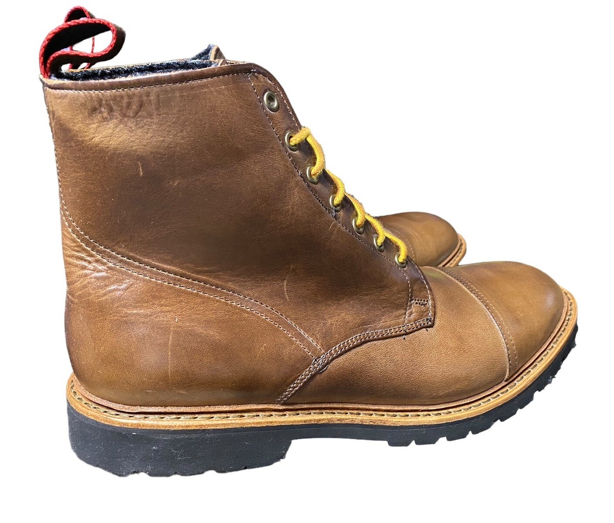 Allen Edmonds Mens Vancouver Wool Cap Toe Boot 13 D Natural 