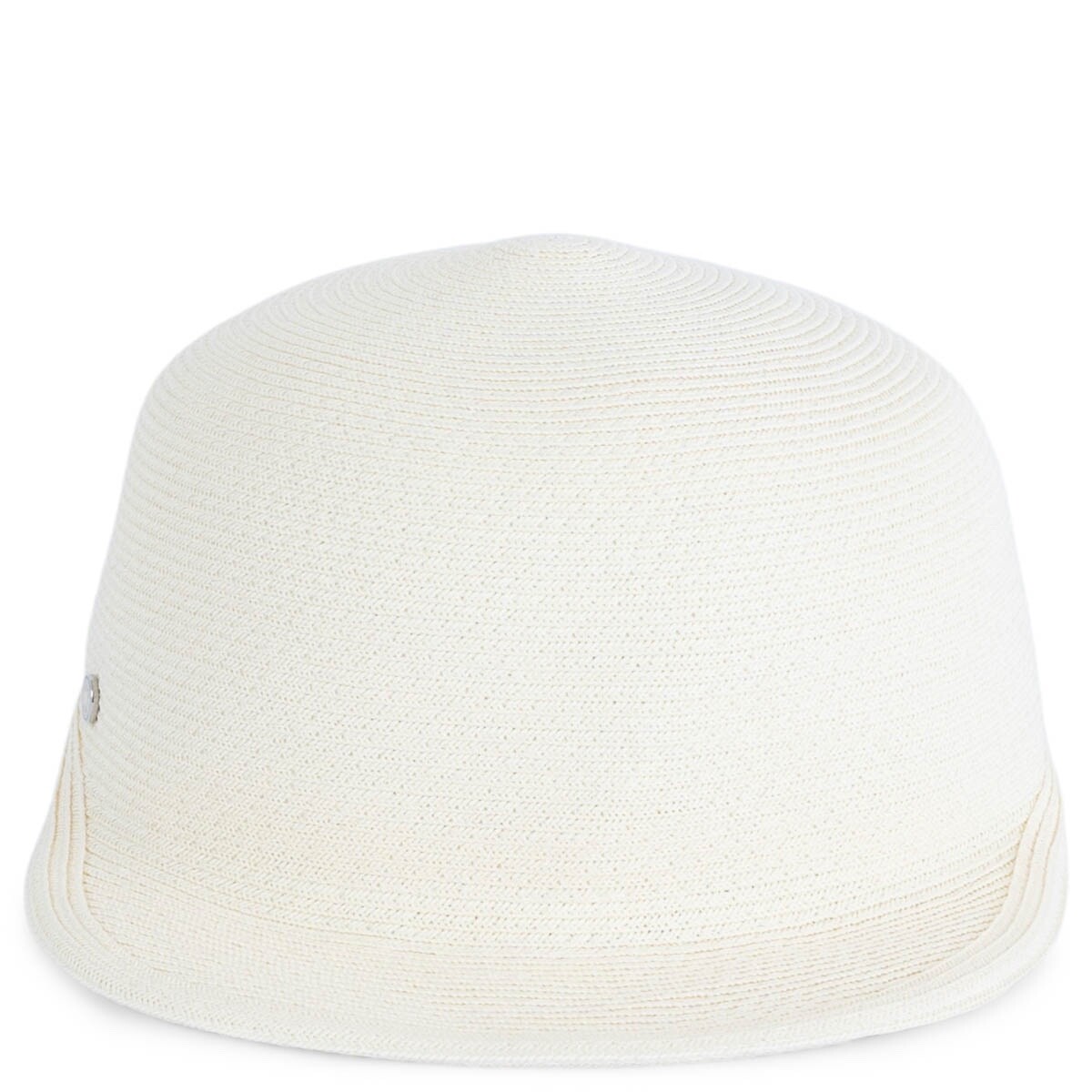 67856 auth HERMES ivory paper EMMA Cap Hat 57 | eBay