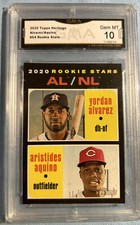 2020 Topps Heritage Yordan Alvarez Aristides Aquino Rc #54 GMA 10 Gem Mint
