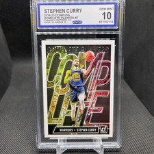 2019-20 Donruss Stephen Curry PSA 9 Complete Players Variation CCG Grading 10