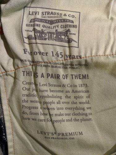 MEN'S LEVI'S JEANS 511 SLIM STRETCH BLUE SIZE 29" LEG 32" NWT RRP $139.95 - Picture 11 of 12