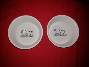 peanuts dog bowl