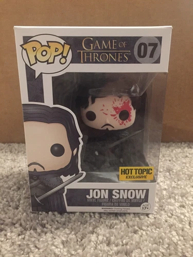 Funko Pop! Game Of Thrones JOHN SNOW #07 Hot Topic Exclusive Bloody