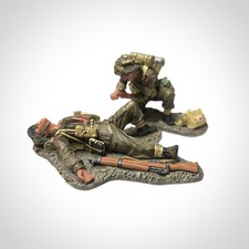 King & Country DD317 – Dead & Wounded GI's, Figurines Plomb Peint, Neuf