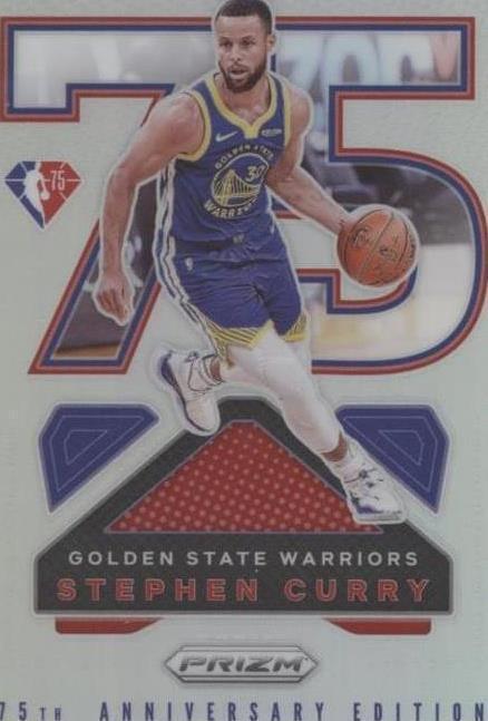 その他 Steph Curry Prizm 75th Anniversary 2021-22 Panini Prizm - Nba 75th Logo Stephen Curry #14 Silver