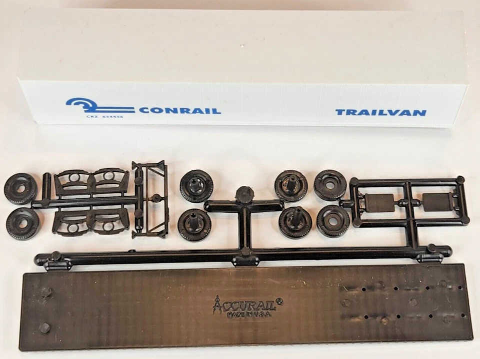 Remolque de carretera escala HO Accurail #1103.3 45' Conrail CRZ #654456 Foto 2 de 4