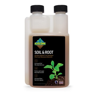 Plant Chow Soil & Root  32 oz Liquid Plant Heath Treatment Fast Root Ball Growth