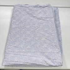 betsey johnson twin flat sheet purple floral cotton modern