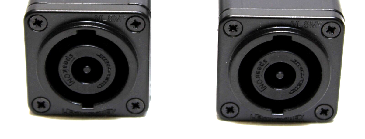 2) Two Genuine NEUTRIK NL8MMXX Female 8 Pin SpeakON Coupler