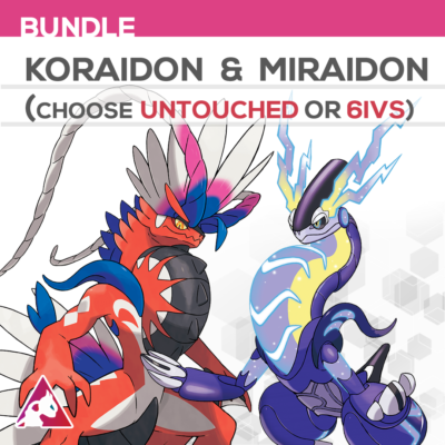 Koraidon Card Pokemon Scarlet & Violet - 6IV Shiny MIRAIDON & KORAIDON  Battle Ready With YOUR OT Scarlet And Violet Pokemon Cards