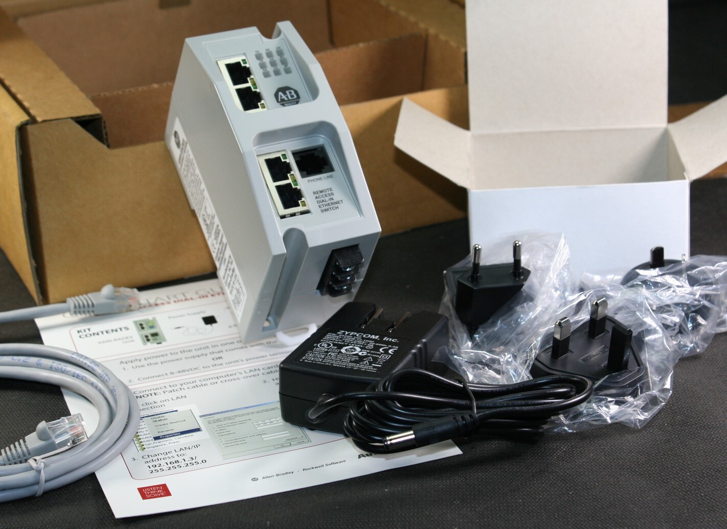 One (1) Allen Bradley AB 9300-RADES Remote Access Dial In Ethernet Modem  NEW | eBay