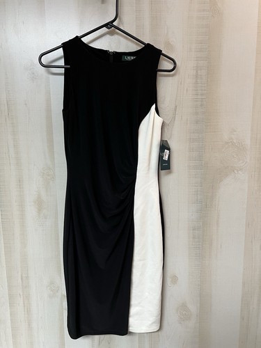 Ralph Lauren schwarz-weißes ärmelloses Kleid - Neu mit Etikett - Bild 1 von 4