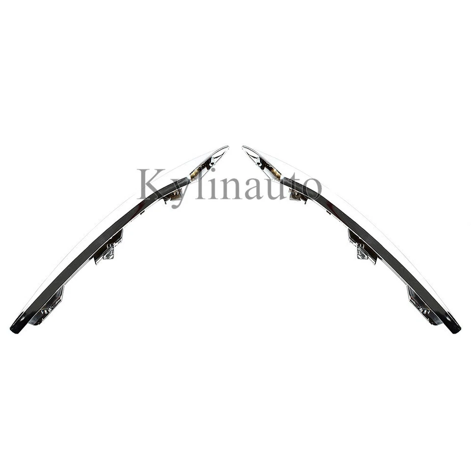 Juego de embellecedores de luces antiniebla con bisel cromado derecho y derecho para Lincoln MKZ 2013 2014 2015 2016 Foto 3 de 4