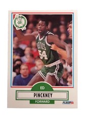 Excellent: Vintage 1990-91 FLEER Ed Pinckney Boston Celtics Trading Card