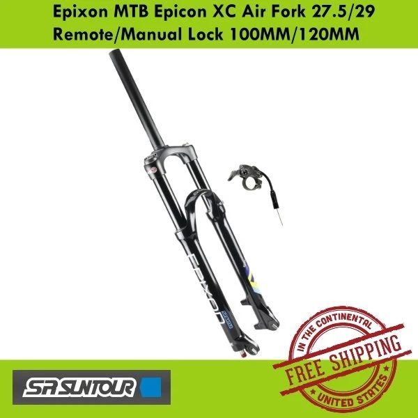 Suntour Epixon XC Air MTB Fork Straight 27.5 29 with Remote Lock 100MM 120MM