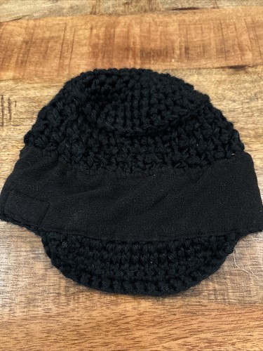 Gorro de nieve tejido Appaman sombrero visera negra ala niños/jóvenes talla M. - Imagen 7 de 11