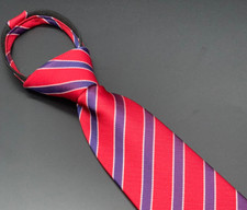 SHOWPONYPREP Zip Tie Erwachsene - Navy mit gelben Streifen Showing Tie TN20