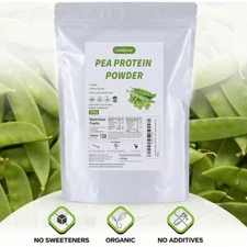 PURE 100% PEA PROTEIN POWDER PRO ISOLATE NON-GMO HIGH PROTEIN VEGAN 500 grams