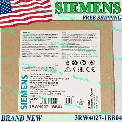 New Factory Sealed Siemens 3RW4027-1BB04 Free Ship 3RW4027 1BB04 US 3RW40271BB04