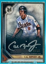 2023 Topps Museum Collection #MFA-CRJ Cal Ripken Jr. Autographs Silver Frame