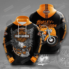 Harley Davidson 3D All Over Print Hoodie