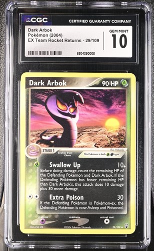 Dark Arbok graded CGC 10 for sale on eBay