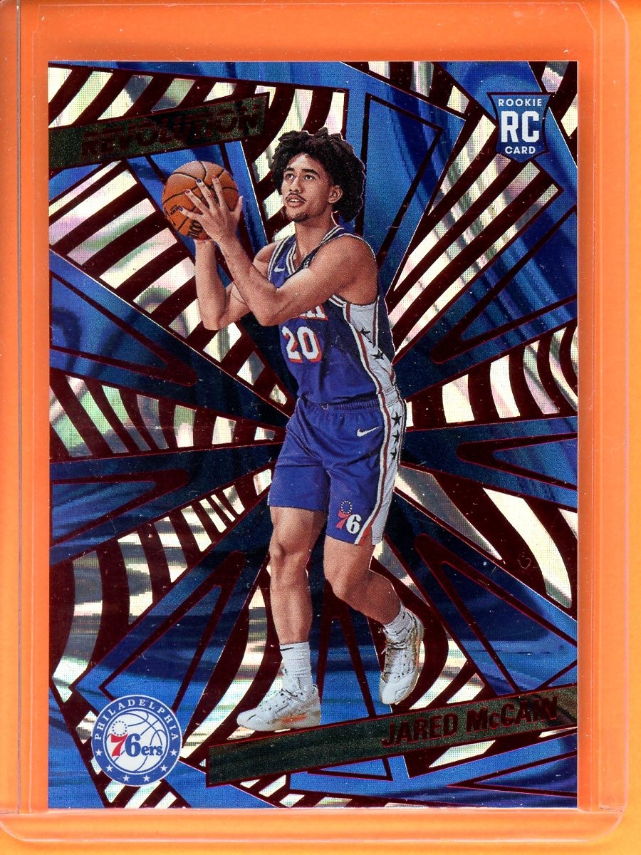 Jared McCain Red Swirl Rookie 2024-25 Panini Revolution #124