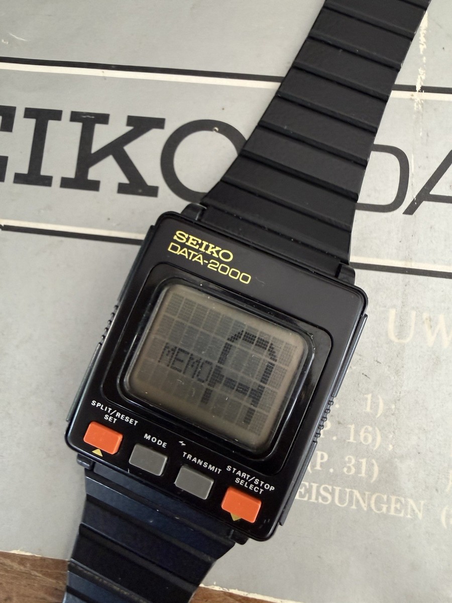 Rare Seiko Data-2000 UW01 w/ Keyboard, Box & Papers – 1980s Early