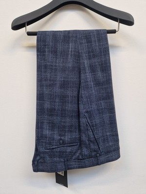 DIGEL Hose KARO Blau Sergio 1230020 Modern FIT  Gr.56