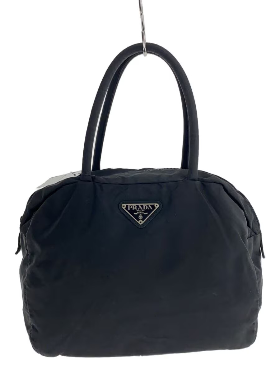 Prada black nylon handbag sleek and stylish