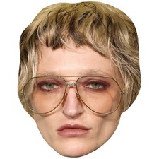 Ryan Jillian Santiago Glasses Celebrity Mask, Flat Card Face, Fancy Dress Mask
