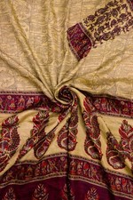 Vintage Silk Saree for Crafting, Sewing, Quilting, Upcycled Projects SS3268