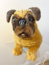 Melissa  Doug Plush Pug Dog Realistic Life-Like Brown Stuffed Animal Toy 2125