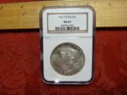 1921 High Relief United States Peace Silver Dollar $1 NGC Graded MS65