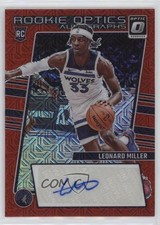 2023-24 Panini Donruss Optic Rookie Optics Choice Prizm Leonard Miller Auto 13rw