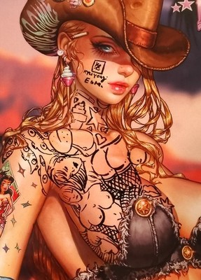 Queens of Dixie #1 EOM Country Girl Nice Variant Tattoo Heavily Remarked Signed 