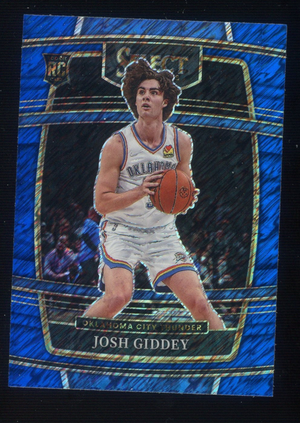 2021-22 Select Blue Shimmer Prizm #58 Josh Giddey Thunder RC Rookie