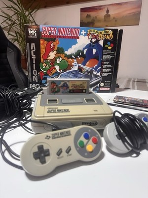 Yoshi's Island SNES Super Nintendo Konsole Ovp Box 1-Chip