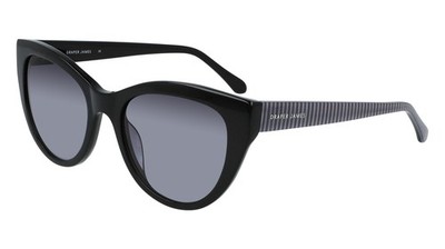 Draper James DJ 7027 Black 001 Size 54 Sunglasses