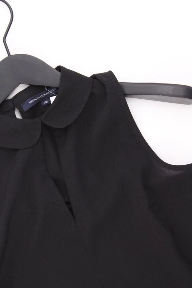 ✅ French Connection Ärmellose Bluse Classic Bluse für Damen Gr. 32, XS schwarz ✅ - Bild 2 von 4
