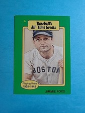 Jimmie Foxx 1987 Hygrade Baseball's All-Time Greats Baseball Card J8624