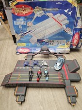 Vintage 1993 Captain Scarlet Spectrum Cloudbase HQ Playset,  Figures + vehicles