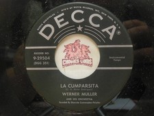 Werner Muller And His Orchestra – La Cumparsita / Tango Desire, 45 RPM VG+ (28G)