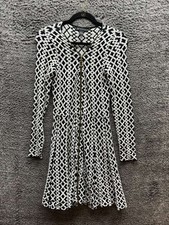 INC International Concepts Jacquard Mini Sweater Dress Multicolor Womens Size M