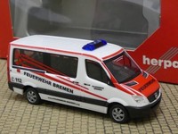1/87 Herpa Mb Sprinter 06 Bus Feuerwehr Bremen 090780