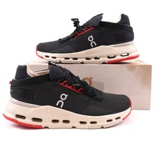 On Cloudnova 2 All-Day Athletic Sneakers In Black/Red 3ME30213185 Men's Size 7