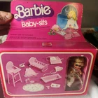 Mattel Barbie Baby-sits Doll Playset Blonde Blue Eyes 1976 Vintage Original Box