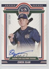 2022 Panini USA Baseball Stars & Stripes Blue Ink /499 Owen Egan Auto 03j5