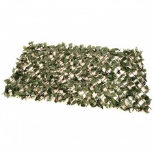 NEW! Artificial Ivy Leaf Willow Trellis Expandable Privacy Fence Screen 1m x 2m