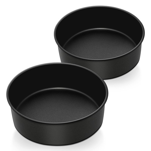 Edelstahl Backform Set Kuchenform Antihaft Rund 20Cm 7Cm Tief 2 StüCk Backen-image